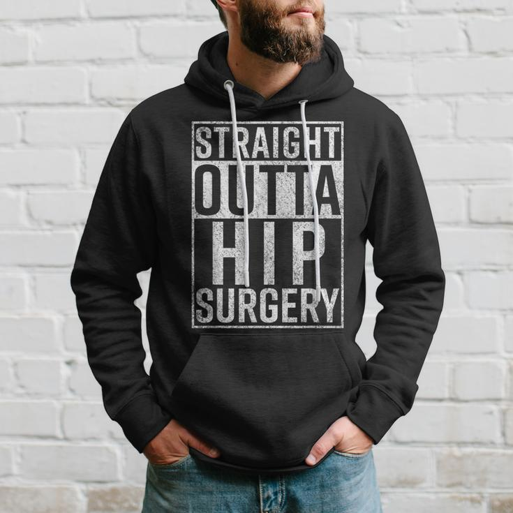 Straight Outta Hip Surgery Funny Get Well Gag Gift Hoodie Gifts for Him