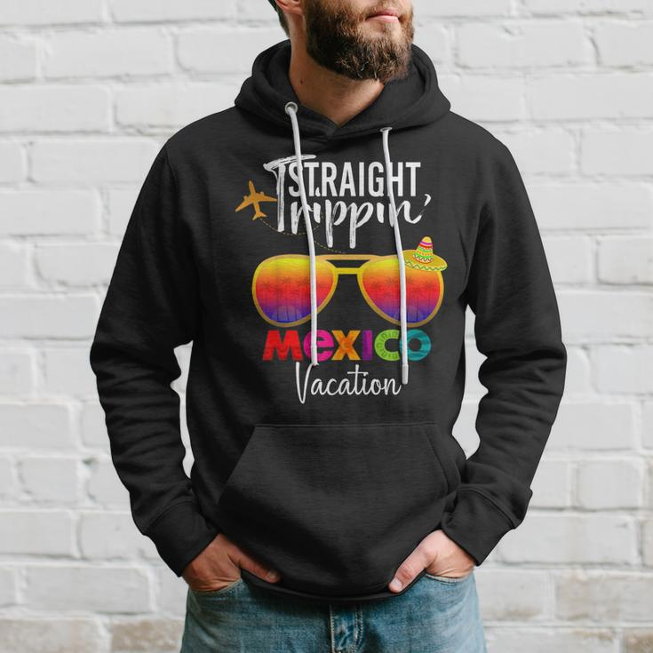 Straight Trippin Mexico Travel Trip Vacation Group Matching Hoodie Gifts for Him