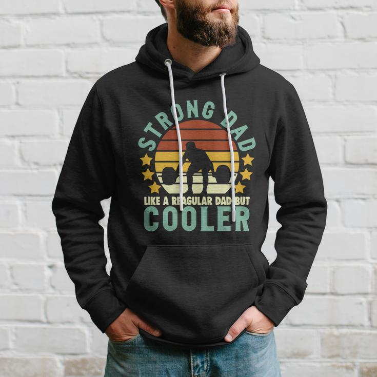 Strong Dad Workout Like A Regular Dad But Cooler Sporty Dad Fathers Day Hoodie Gifts for Him