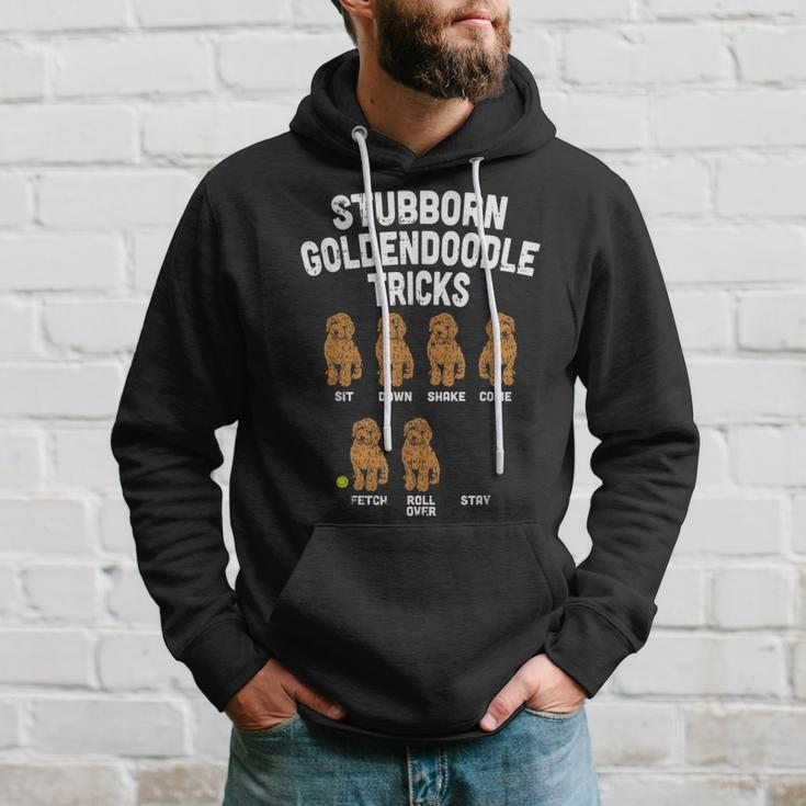 Stubborn Goldendoodle Tricks Funny Dog Trainer Mom Dad Gift Hoodie Gifts for Him