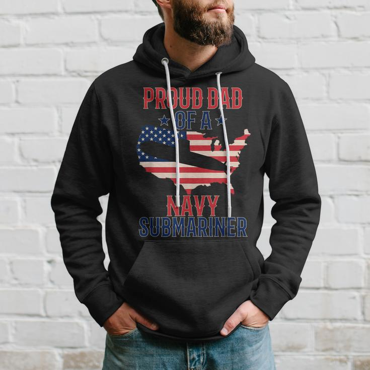 Submariner Submarines Veteran Proud Dad Of A Navy Submariner Gift For Mens Hoodie Gifts for Him