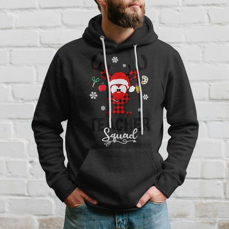 Teacher Squad Reindeer Funny Teacher Christmas Xmas V25 Men Hoodie Graphic Print Hooded Sweatshirt Gifts for Him