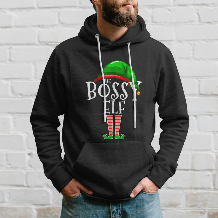 The Bossy Elf Group Matching Family Christmas Gift Funny Hoodie Gifts for Him