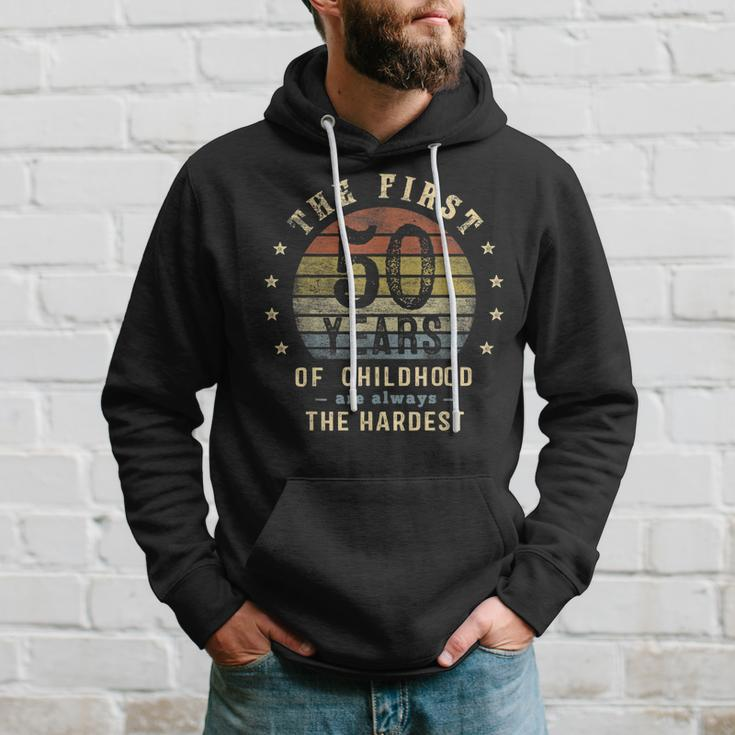 The First 50 Years Are Always The Hardest 50Th Birthday Joke Hoodie Gifts for Him