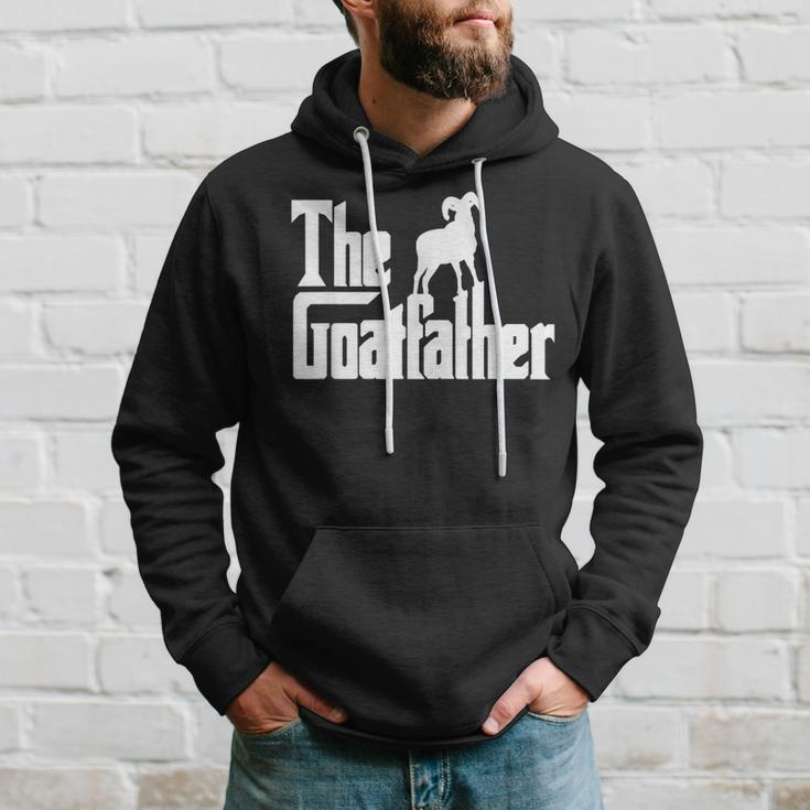 The Goatfather Funny Goat Father Lover Animal Hoodie Gifts for Him