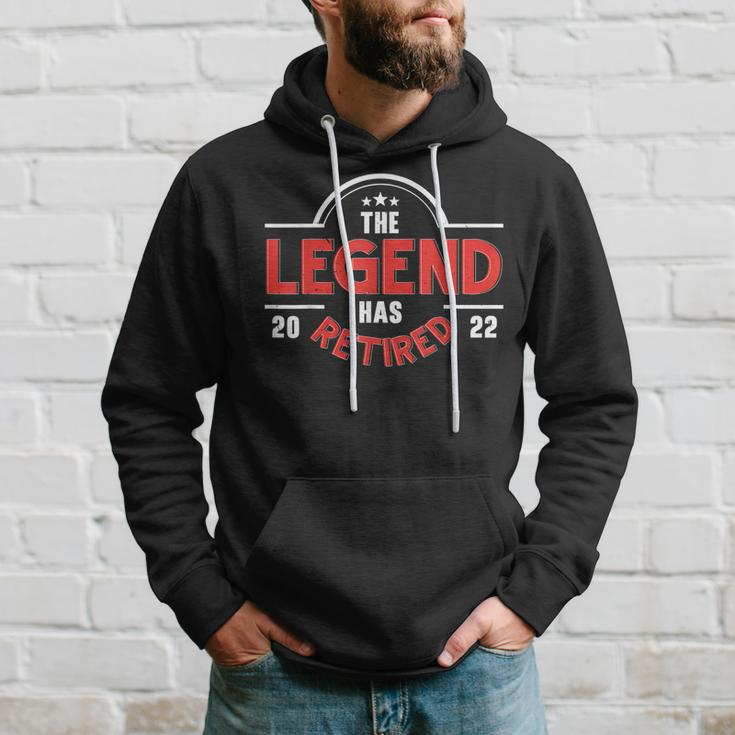 The Legend Has Retired Design Retired Dad Senior Citizen Gift For Mens Hoodie Gifts for Him