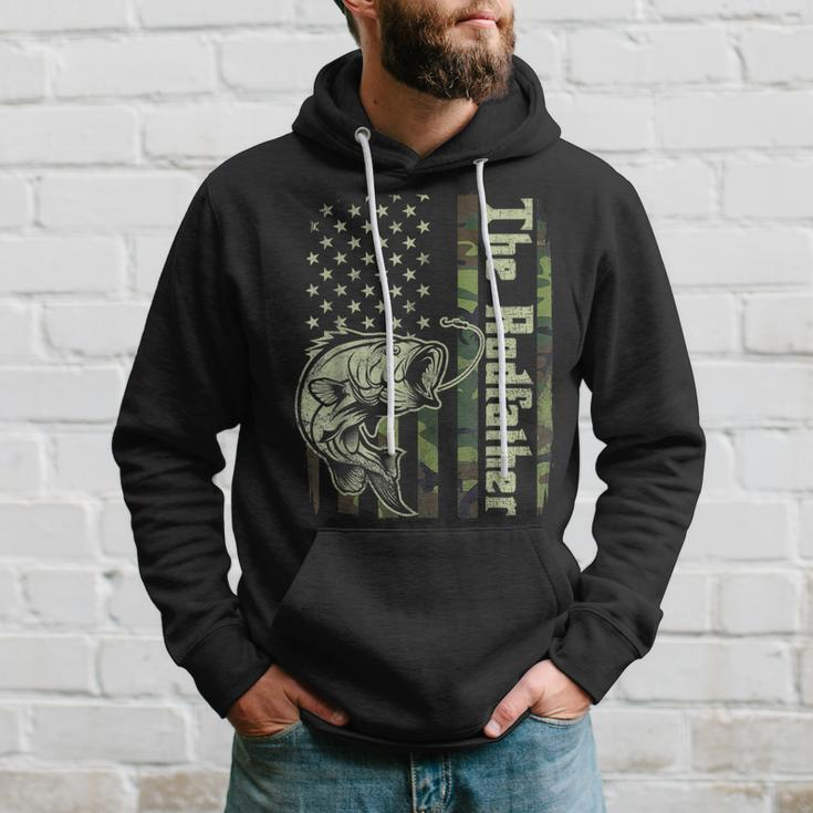 The Rodfather Funny Fishing Dad Hoodie Gifts for Him