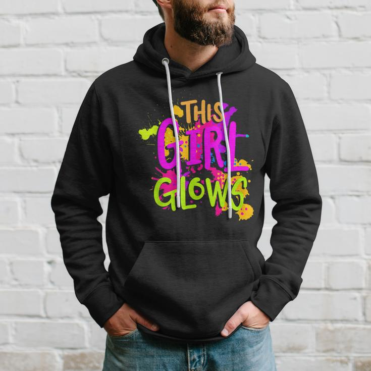 This Girl Glows Costume 80S Glow Halloween Party Outfit Hoodie Gifts for Him