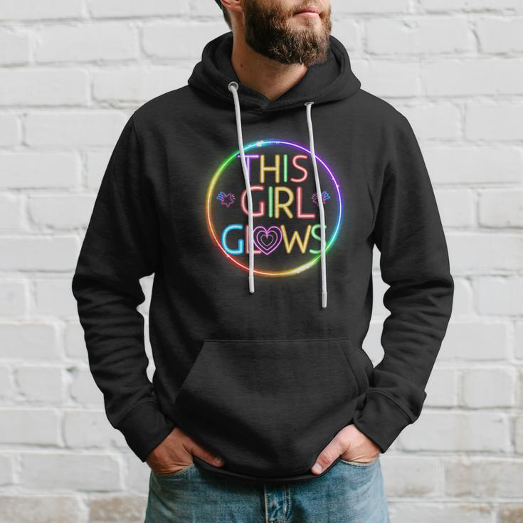 This Girl Glows Retro 80S Party Cute Hoodie Gifts for Him