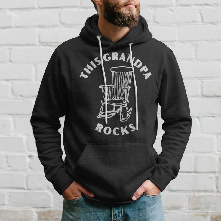 This Grandpa Rocks Grandpa Gramps Paw Paw Rocking Chair Men Gift For Mens Hoodie Gifts for Him