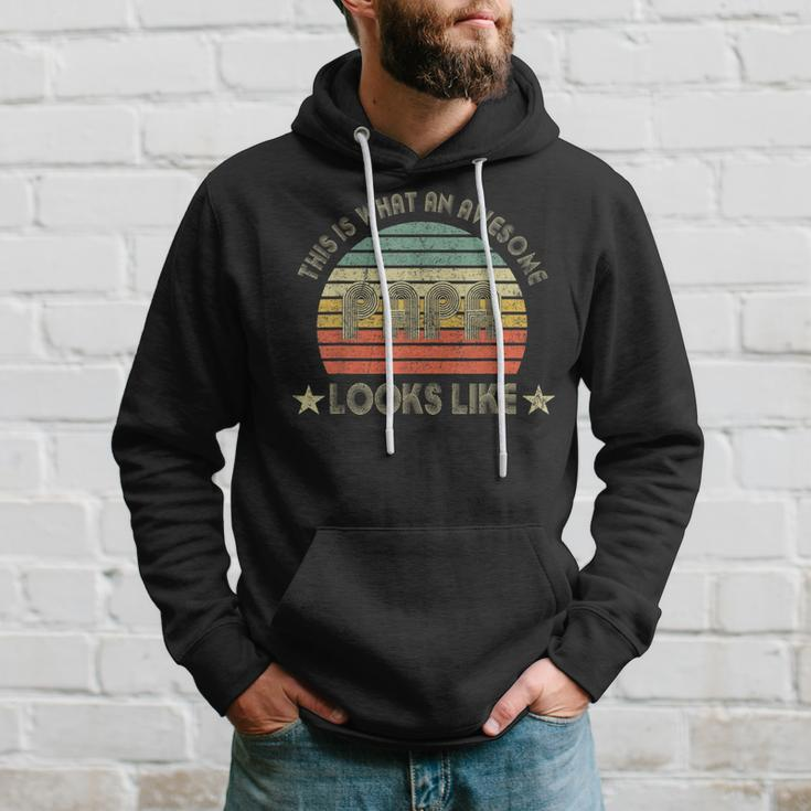This Is What An Awesome Papa Looks Like For Dad Grandpa Gift For Mens Hoodie Gifts for Him