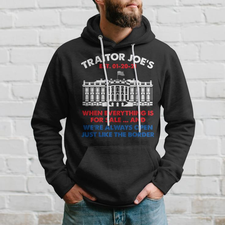 Traitor Joes Est 01 20 21 Funny Anti Biden Hoodie Gifts for Him