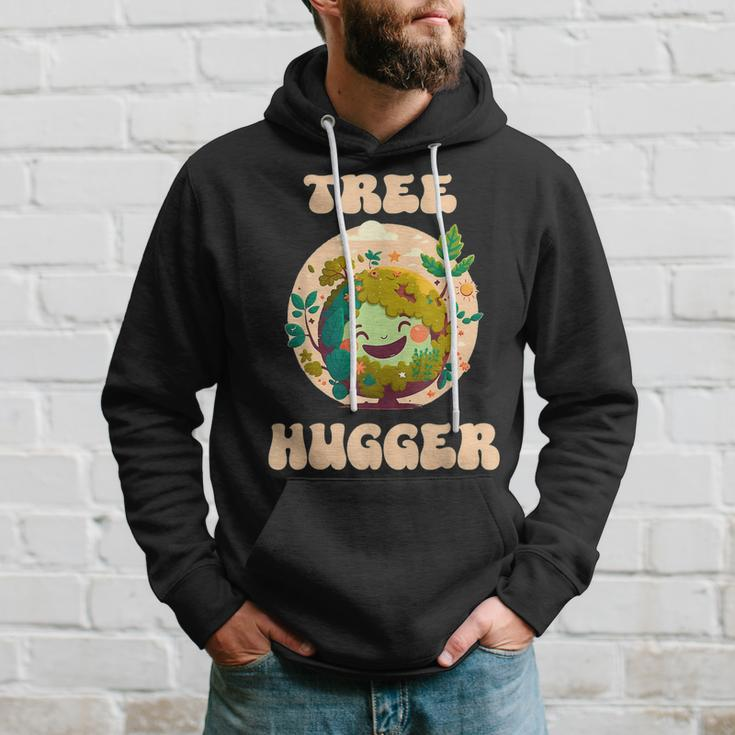 Tree Hugger Retro Nature Environmental Earth Day Hoodie Gifts for Him