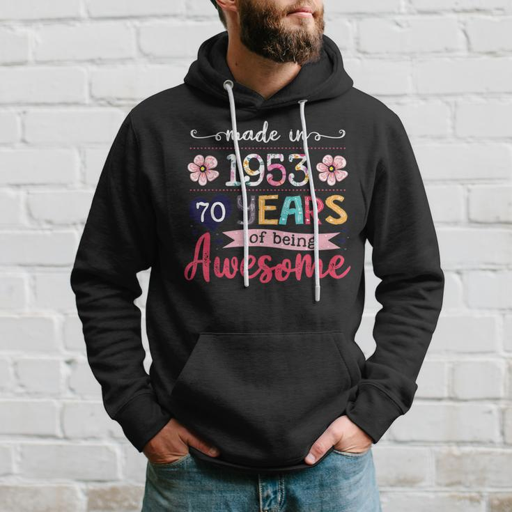 Turning 70 Birthday Decorations Women Made In 1953 70Th Bday Hoodie Gifts for Him