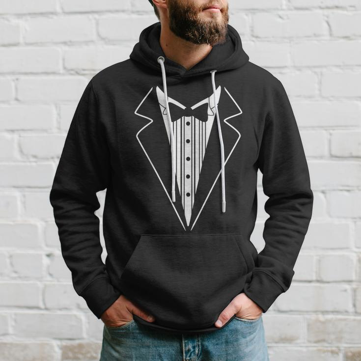 Tuxedo Black Navy Blue Royal Blue Brown Gray Hoodie Gifts for Him