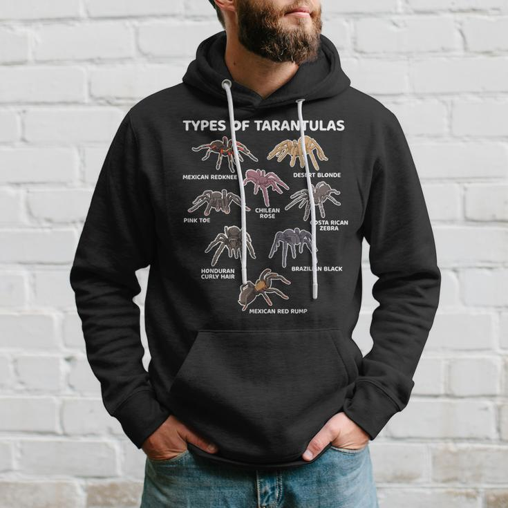 Types Of Tarantulas Pink Toe Chilean Mexican Hairy Spider Hoodie Gifts for Him