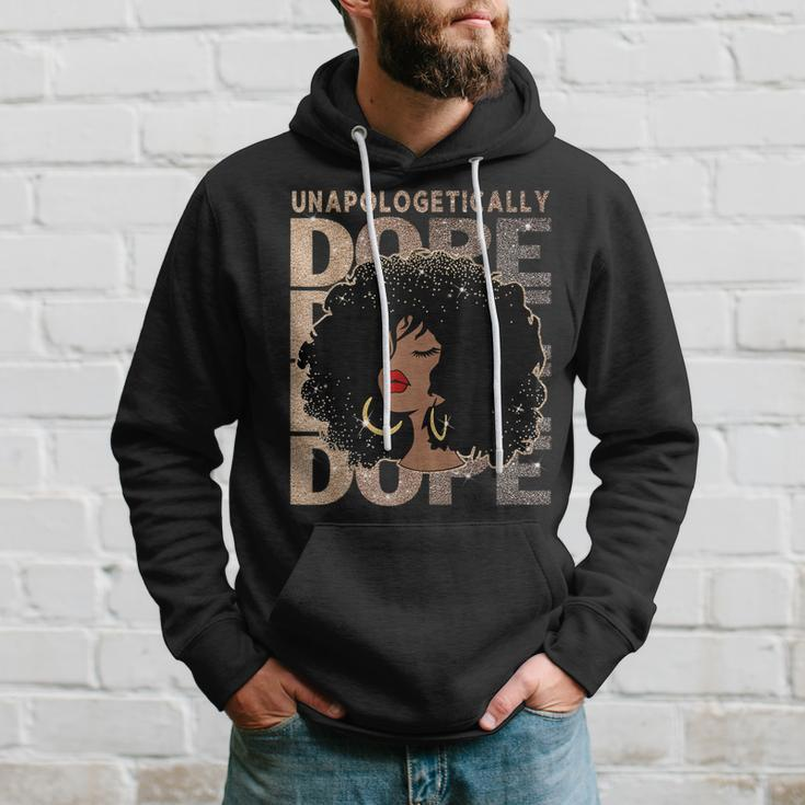 Unapologetically Dope Black Pride Afro Black History Melanin Hoodie Gifts for Him