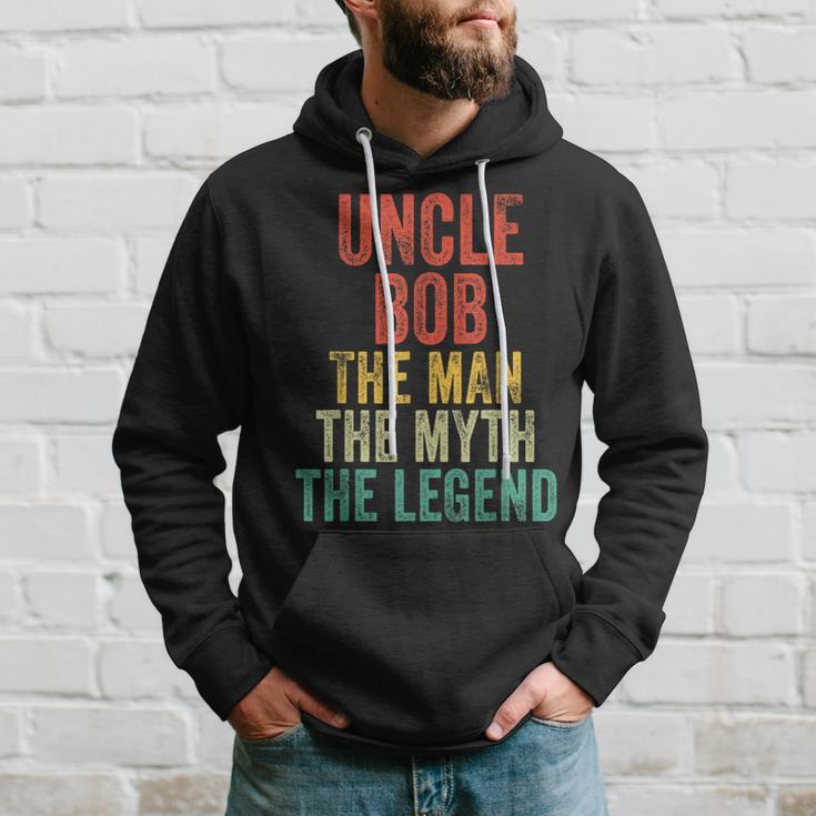 Uncle Bob The Man The Myth The Legend Dad Vintage Retro Hoodie Gifts for Him