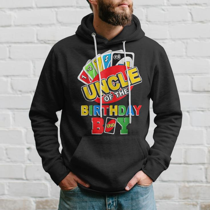 Uncle Of The Birthday Boy Uno Dad Papa Father 1St Bday Hoodie Gifts for Him