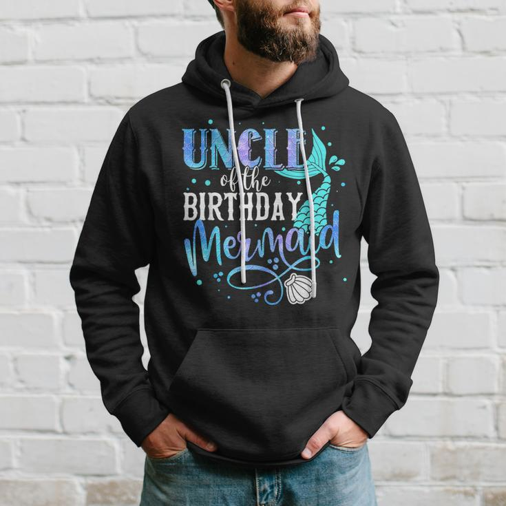 Uncle Of The Birthday Mermaid Family Matching Party Squad Hoodie Gifts for Him