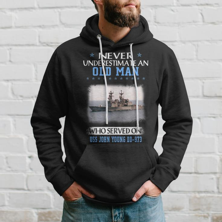 Uss John Young Dd-973 Destroyer Class Veterans Father Day Hoodie Gifts for Him
