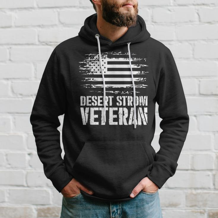 Veteran Gift Desert Storm Veteran Men Hoodie Graphic Print Hooded Sweatshirt Gifts for Him