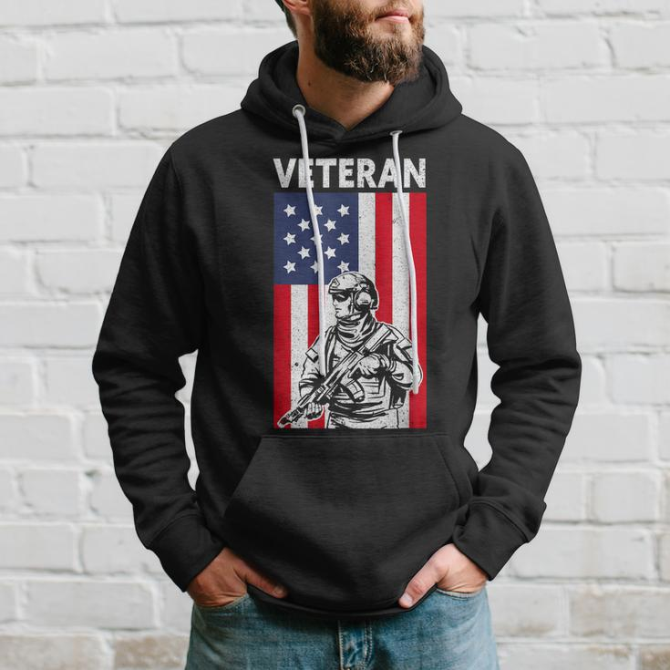 Veteran | Usa Flag Proud American Veteran Hoodie Gifts for Him