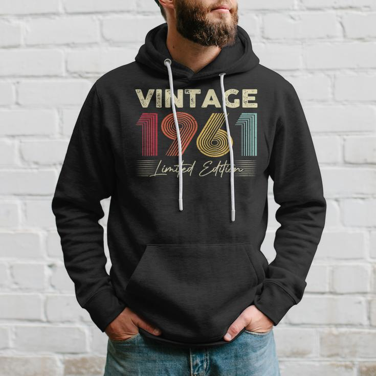 Vintage 1961 Wedding Anniversary Born In 1961 Birthday Party Hoodie Gifts for Him