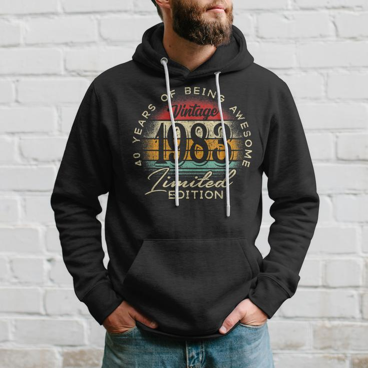 Vintage 1983 Limited Edition 40Th Birthday 40 Year Old Gifts Hoodie Gifts for Him