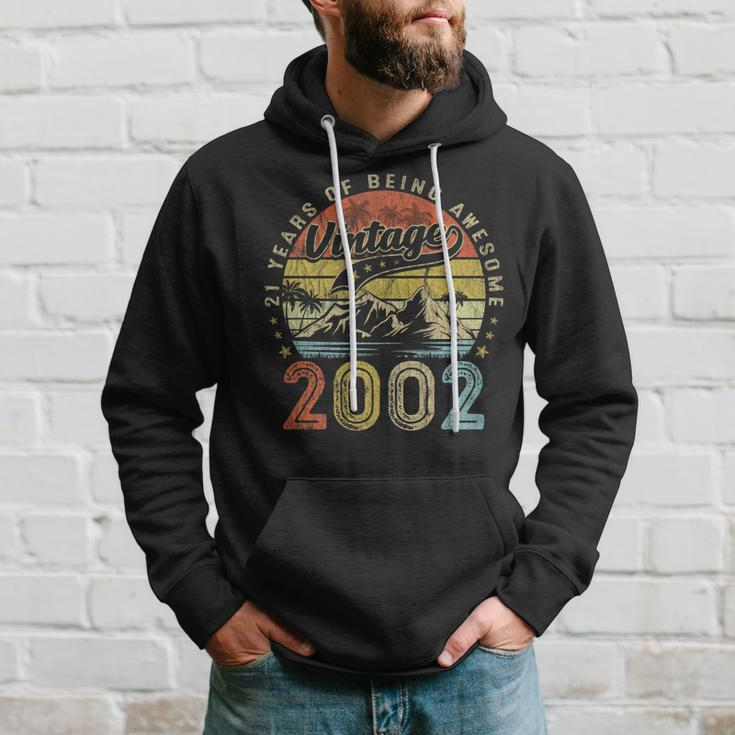 Vintage 2002 21 Years Old Of Being Awesome - Birthday Hoodie Gifts for Him