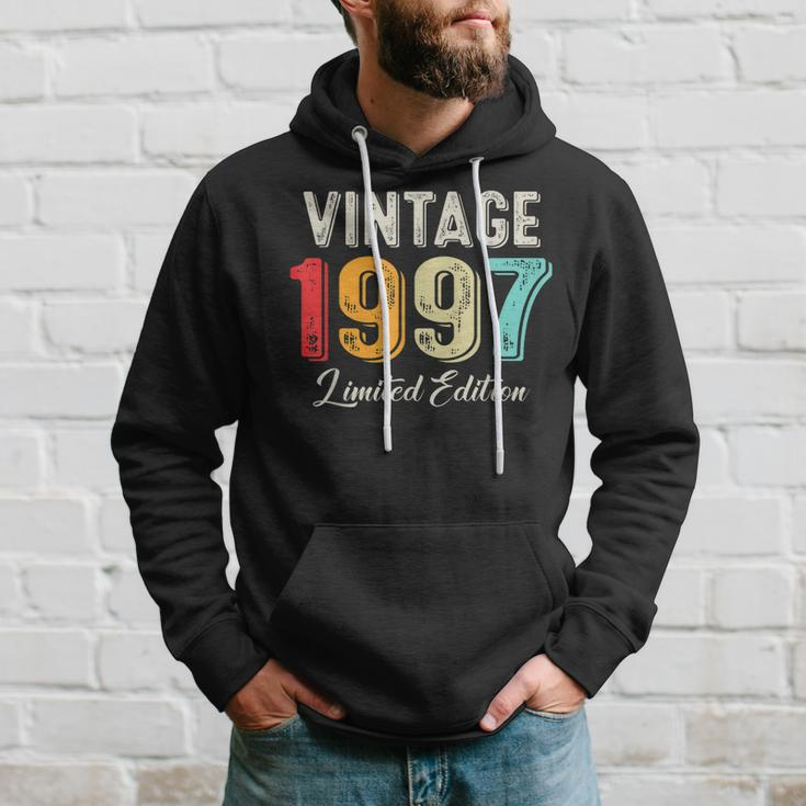 Vintage Born In 1997 Birthday Year Party Wedding Anniversary Hoodie Gifts for Him