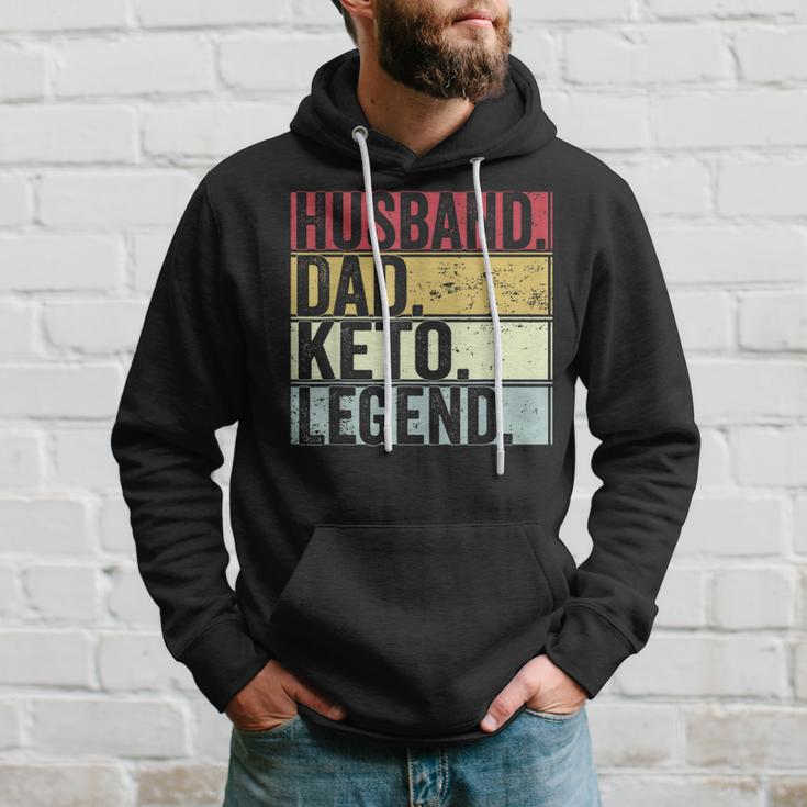 Vintage Ehemann Papa Keto Legende Hoodie, Lustiges Vatertagsgeschenk Geschenke für Ihn