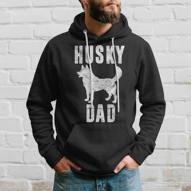 Vintage Husky Dad Gift Dog Daddy Siberian Huskies Father Hoodie Gifts for Him
