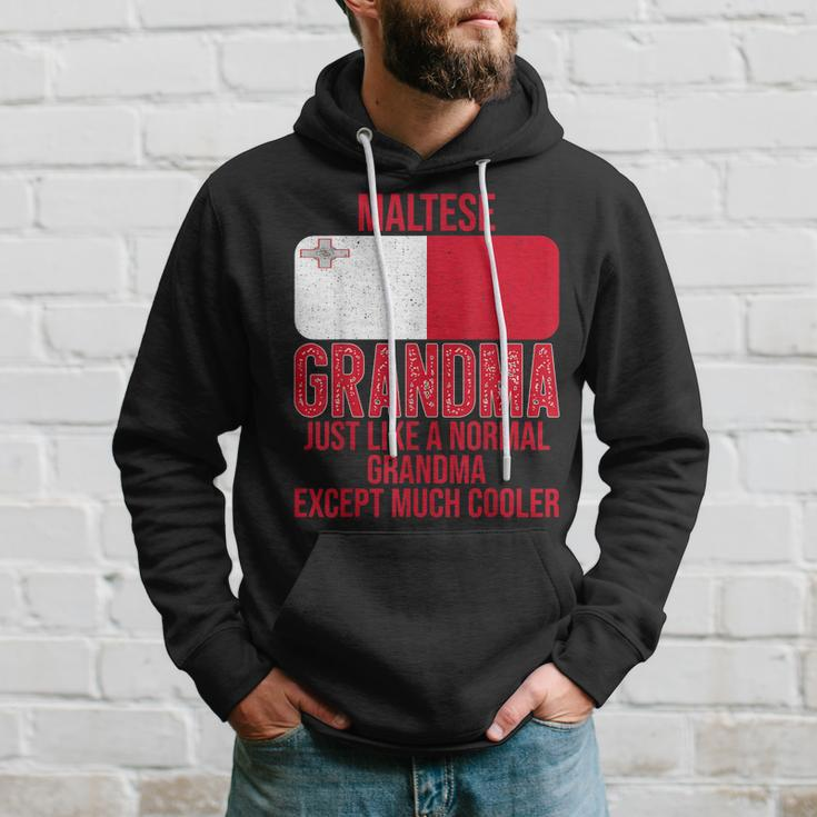 Vintage Maltese Grandma Malta Flag For Mothers Day Hoodie Gifts for Him