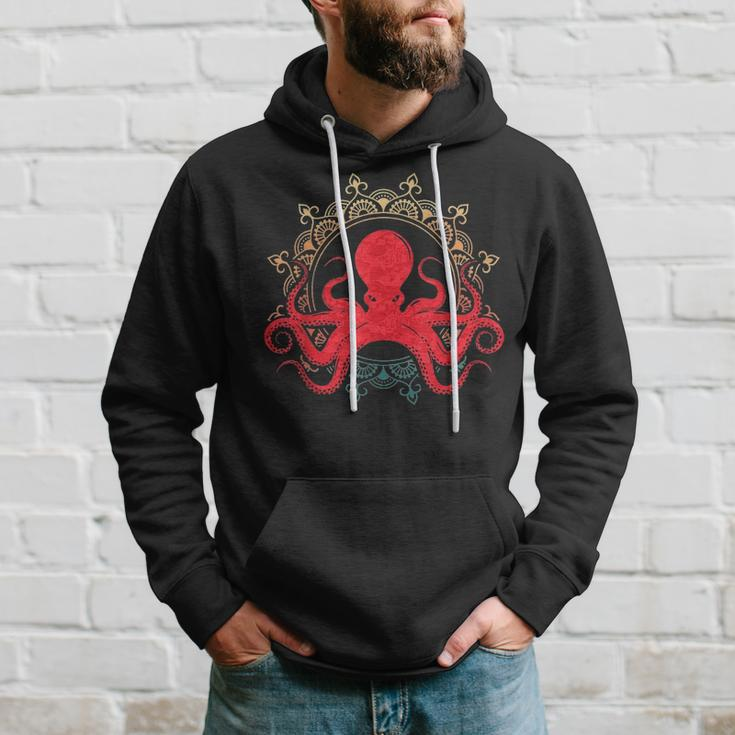 Vintage Octopus Gift Print Retro Octopi Retro Octopus Hoodie Gifts for Him