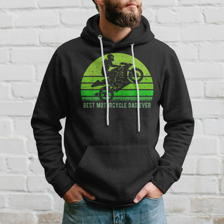 Vintage Retro Best Motorcycle Dirt Bike Dad Ever Fathers Day Gift For Mens Hoodie Gifts for Him