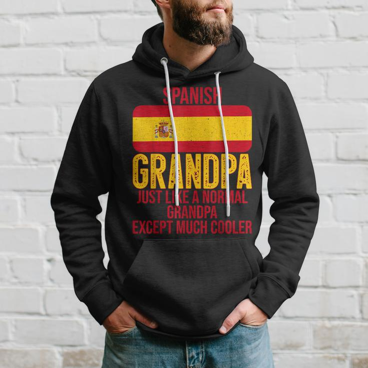 Vintage Spanish Grandpa Spain Flag For Fathers Day Gift For Mens Hoodie Gifts for Him