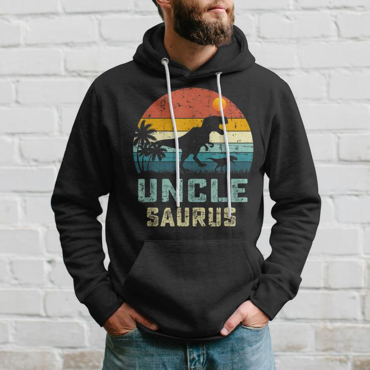 Vintage Unclesaurus Fathers DayRex Uncle Saurus Men Dad Hoodie Gifts for Him
