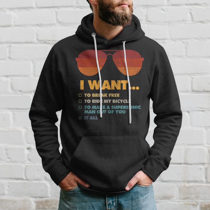 I Want To Ride My Bicycle I Sonnenbrillen Hoodie Geschenke für Ihn