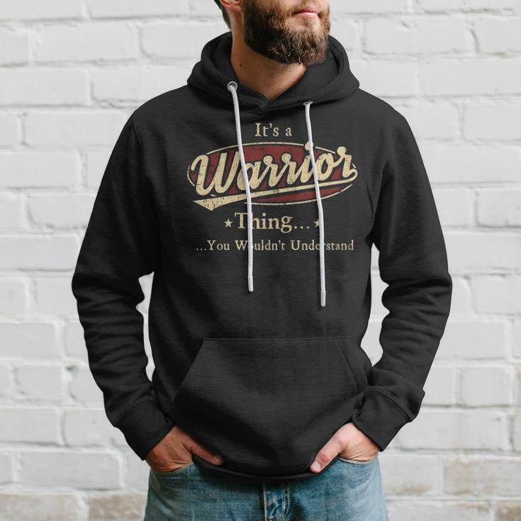 Warrior Personalized Name Gifts Name Print S With Name Warrior Hoodie Gifts for Him