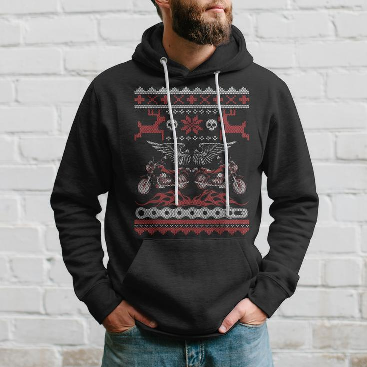 Weihnachten Motorrad Geschenk Biker Hässliche Weihnachten Hoodie Geschenke für Ihn