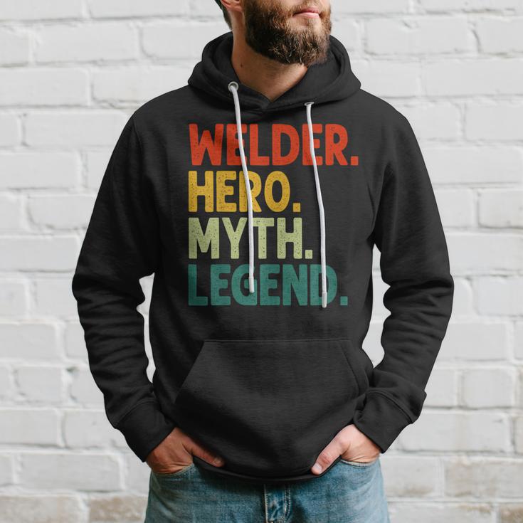 Welder Hero Myth Legend Retro Vintage Schweißen Hoodie Geschenke für Ihn