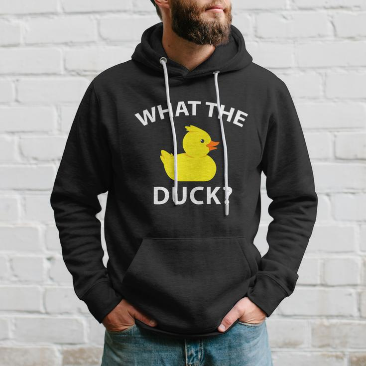 What The Duck Funny Rubber Duck Gift Hoodie Gifts for Him