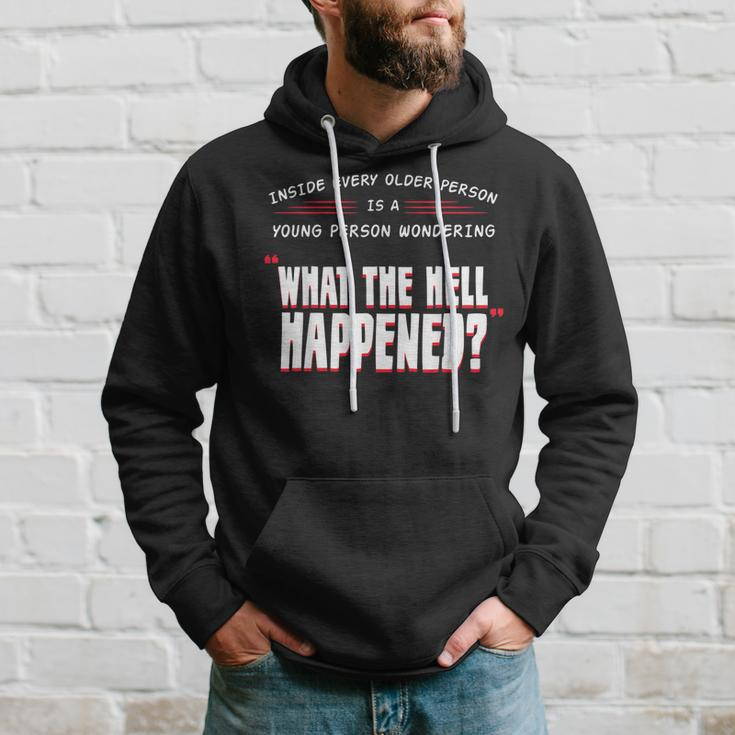 What The Hell Happened Grandparents Aging Grandpa Hoodie Gifts for Him