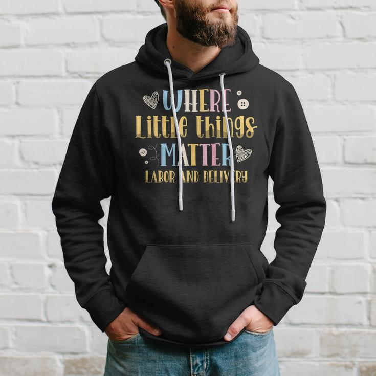 Where Little Things Matter Labor And Delivery Nurse Hoodie Gifts for Him