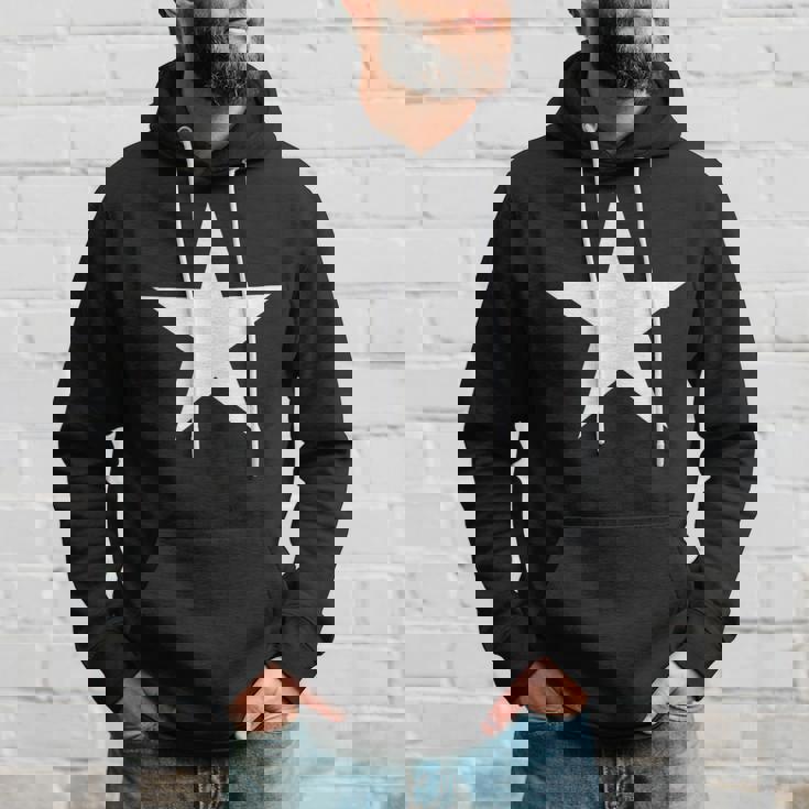 White Star On Front Hoodie Gifts for Him