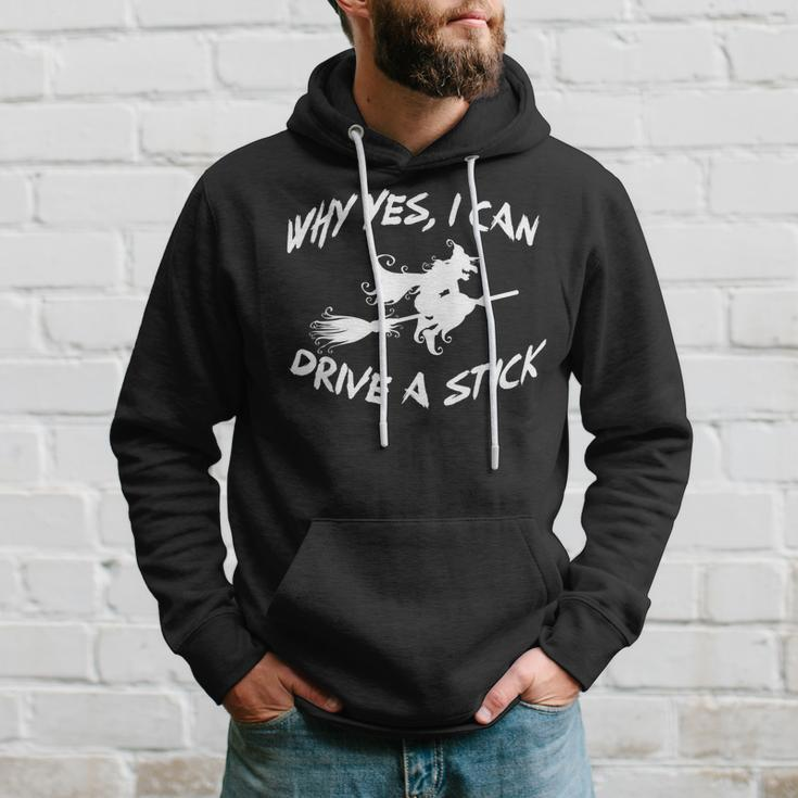 Why Yes I Can Drive A Stick Cauldrons And Witches Brew Hoodie Gifts for Him