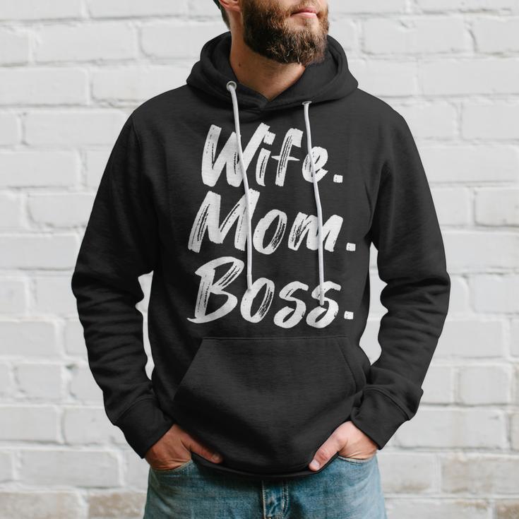 Wife Mom Boss Mama Mutter Muttertag Hoodie Geschenke für Ihn