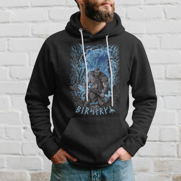 Wikinger Berserker Bär Hoodie, Nordischer Krieger Walhalla Design Geschenke für Ihn