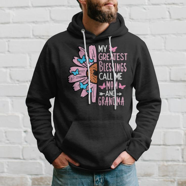 Womens Greatest Blessings Call Me Mom Grandma Mothers Day Mama Nana Hoodie Gifts for Him